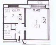 1-комнатная квартира площадью 36.7 кв.м, Маршала Жукова просп., 12К4 | цена 5 200 000 руб. | www.metrprice.ru