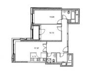 3-комнатная квартира площадью 74.8 кв.м, Автозаводская улица, вл23 | цена 15 496 390 руб. | www.metrprice.ru