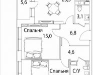 3-комнатная квартира площадью 80 кв.м, Юго-Восточный административный округ, район Лефортово, жилой квартал Символ, к4 | цена 15 900 000 руб. | www.metrprice.ru