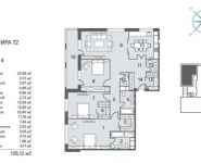 4-комнатная квартира площадью 126.12 кв.м,  | цена 79 157 957 руб. | www.metrprice.ru