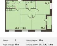 3-комнатная квартира площадью 95 кв.м, Головинское ш., 5 | цена 17 765 000 руб. | www.metrprice.ru