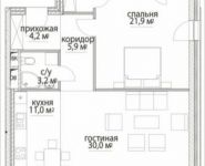 2-комнатная квартира площадью 88 кв.м, Усачева ул. | цена 38 841 264 руб. | www.metrprice.ru