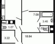 2-комнатная квартира площадью 72 кв.м, Железнодорожный пр., 15 | цена 4 815 515 руб. | www.metrprice.ru