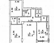 3-комнатная квартира площадью 120.3 кв.м, Студенческая ул., 20к1 | цена 65 000 000 руб. | www.metrprice.ru