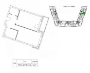 1-комнатная квартира площадью 51 кв.м, Шеногина ул., 1 | цена 17 766 400 руб. | www.metrprice.ru