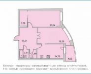 2-комнатная квартира площадью 75.8 кв.м, Парковая ул., ВЛ18 | цена 7 272 000 руб. | www.metrprice.ru