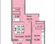 2-комнатная квартира площадью 61 кв.м, Большая Очаковская улица, 44к1 | цена 9 440 200 руб. | www.metrprice.ru