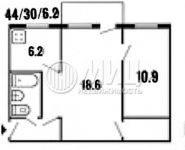 2-комнатная квартира площадью 45 кв.м, Октябрьская улица, 9 | цена 3 250 000 руб. | www.metrprice.ru