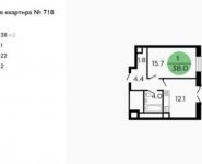 1-комнатная квартира площадью 38 кв.м, Ленинградское ш, 58/14 | цена 6 084 799 руб. | www.metrprice.ru