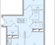 2-комнатная квартира площадью 60 кв.м в ЖК "Березовая Аллея", Берёзовая аллея, 17Ас27 | цена 8 144 400 руб. | www.metrprice.ru