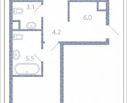 2-комнатная квартира площадью 65.9 кв.м, Новоалексеевская, 16с7 | цена 15 198 350 руб. | www.metrprice.ru