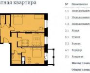 3-комнатная квартира площадью 66.9 кв.м, Фруктовая ул. | цена 6 890 000 руб. | www.metrprice.ru