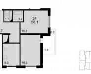 2-комнатная квартира площадью 60.1 кв.м, Радио ул. | цена 6 286 460 руб. | www.metrprice.ru