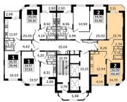 2-комнатная квартира площадью 60.6 кв.м, Северное шоссе, д. 14А | цена 3 369 360 руб. | www.metrprice.ru