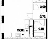 1-комнатная квартира площадью 33.2 кв.м, Лазоревый пр., 3 | цена 8 250 000 руб. | www.metrprice.ru