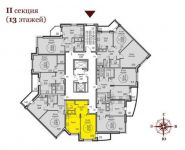 1-комнатная квартира площадью 40 кв.м, Бородинский бульвар, 17 | цена 2 700 000 руб. | www.metrprice.ru