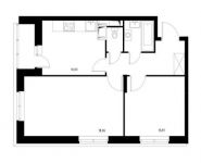 2-комнатная квартира площадью 50.3 кв.м, | цена 4 994 236 руб. | www.metrprice.ru