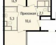 2-комнатная квартира площадью 74.8 кв.м, Некрасова ул., 15 | цена 5 500 000 руб. | www.metrprice.ru