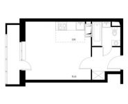 1-комнатная квартира площадью 27.3 кв.м, | цена 3 067 192 руб. | www.metrprice.ru