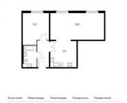2-комнатная квартира площадью 57.7 кв.м, Загорьевская улица, 25 | цена 9 503 190 руб. | www.metrprice.ru