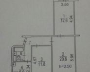 3-комнатная квартира площадью 59.1 кв.м, Окская ул., 4К1 | цена 7 700 000 руб. | www.metrprice.ru