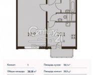 2-комнатная квартира площадью 52 кв.м, Ельнинская ул., 14 | цена 9 787 000 руб. | www.metrprice.ru