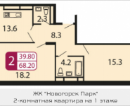 2-комнатная квартира площадью 68.2 кв.м, Ивановская, 7, корп.3Д | цена 5 115 000 руб. | www.metrprice.ru