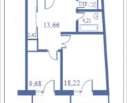 1-комнатная квартира площадью 64.1 кв.м, Кудрявцева, 15 | цена 7 313 707 руб. | www.metrprice.ru
