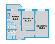 2-комнатная квартира площадью 50.1 кв.м, Рупасовский 2-й пер., 3 | цена 4 300 000 руб. | www.metrprice.ru