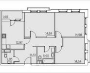 3-комнатная квартира площадью 82 кв.м, Николо-Хованская ул., 12К1С2 | цена 7 652 820 руб. | www.metrprice.ru