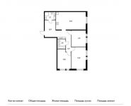 3-комнатная квартира площадью 93.8 кв.м,  | цена 8 104 320 руб. | www.metrprice.ru