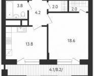 1-комнатная квартира площадью 46 кв.м, Усиевича ул. | цена 12 089 907 руб. | www.metrprice.ru