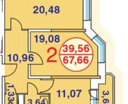 2-комнатная квартира площадью 67 кв.м, Лесная ул., 7 | цена 5 548 000 руб. | www.metrprice.ru