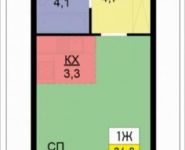 1-комнатная квартира площадью 26 кв.м, посёлок Газопровод, 101к5 | цена 3 236 100 руб. | www.metrprice.ru