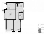 3-комнатная квартира площадью 79.8 кв.м, Радио ул. | цена 7 892 220 руб. | www.metrprice.ru
