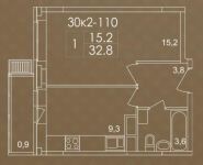 1-комнатная квартира площадью 32.8 кв.м в ЖК "Пятницкие Кварталы", Пятницкие Кварталы мкр | цена 2 674 758 руб. | www.metrprice.ru