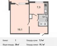 1-комнатная квартира площадью 38 кв.м, Авиаторов ул., 5К2 | цена 4 925 000 руб. | www.metrprice.ru