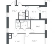 4-комнатная квартира площадью 89.2 кв.м, ул Демьяна Бедного, д. 15 | цена 22 759 380 руб. | www.metrprice.ru