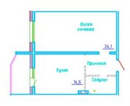 1-комнатная квартира площадью 53.2 кв.м,  | цена 3 555 000 руб. | www.metrprice.ru