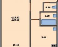 1-комнатная квартира площадью 30 кв.м, Филевская Малая ул., 6К2 | цена 5 650 000 руб. | www.metrprice.ru