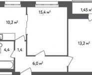 2-комнатная квартира площадью 52.05 кв.м, Вешняковская улица, д.18Г | цена 8 848 500 руб. | www.metrprice.ru