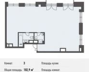 3-комнатная квартира площадью 102 кв.м, Люсиновский 3-й пер., 1 | цена 34 835 872 руб. | www.metrprice.ru