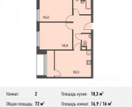 2-комнатная квартира площадью 72 кв.м, Докучаев пер., 2 | цена 15 624 000 руб. | www.metrprice.ru