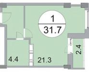 1-комнатная квартира площадью 31.7 кв.м, Им. Орлова ул., 6 | цена 1 902 000 руб. | www.metrprice.ru