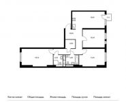 3-комнатная квартира площадью 90.05 кв.м, Измайловский проезд, вл11 | цена 15 812 780 руб. | www.metrprice.ru