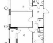 2-комнатная квартира площадью 54.4 кв.м, Тайнинская ул., 9 | цена 8 440 695 руб. | www.metrprice.ru