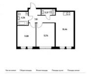 2-комнатная квартира площадью 57.4 кв.м, Березовая аллея, 17К1 | цена 11 139 399 руб. | www.metrprice.ru