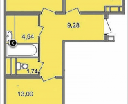 2-комнатная квартира площадью 61.2 кв.м, Широкая улица, 17 | цена 4 553 831 руб. | www.metrprice.ru
