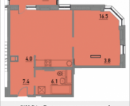 2-комнатная квартира площадью 65.8 кв.м, Ленинский проспект, 20 | цена 6 569 472 руб. | www.metrprice.ru