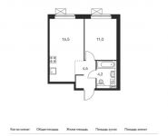1-комнатная квартира площадью 36.3 кв.м,  | цена 5 180 010 руб. | www.metrprice.ru